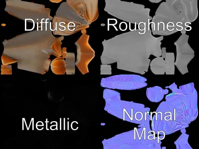 Realistic Fish Model Pack for Animation and Rendering Low-poly 3D model