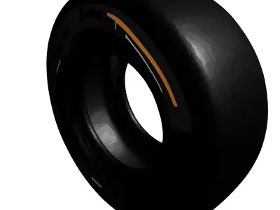 Realistic HighDetail Car Tire Model 3D model
