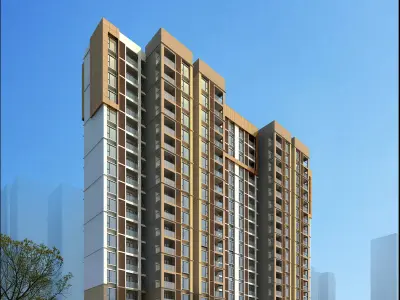 3Dmax fashion city commercial square building 300 3D model