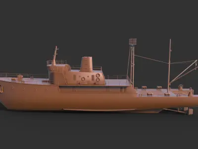 Ship Fishing mk4 3D print model