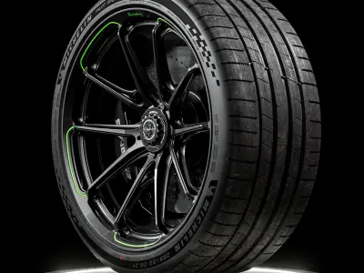 Michelin Pilot Sport S 5 295 30 21 102Y XL 3D model