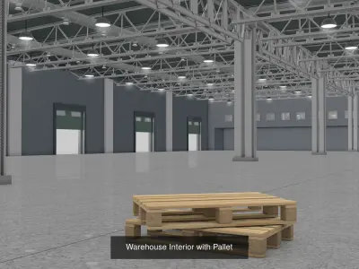 Warehouse and Pallet and Rack Collection 3D Model Pack