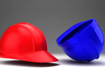Industrial Safety Helmet Hard Hat Construction CGI 3D Model Free 3D model