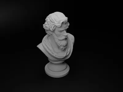 Renaissance Duelist Bust Chess 3D print model buy