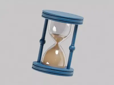 Hourglass Low-poly 3D model