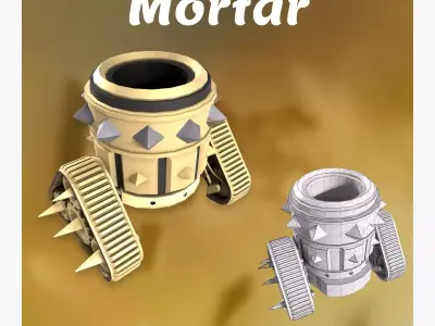 Mortar 3D model purchase