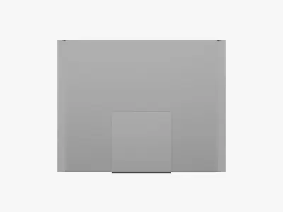 Basic Box Label - Geometry Only No Textures No Materials 3D model