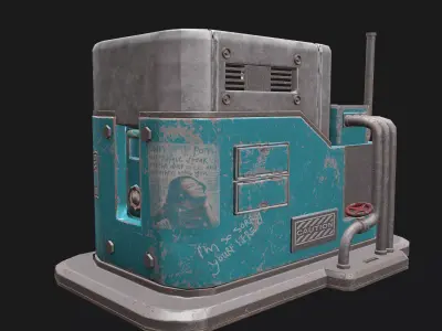 Si-Fi Genaretor Low-poly 3D model