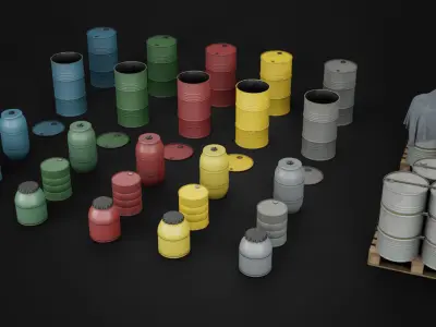 Warehouse Props Pack Low-poly 3D model