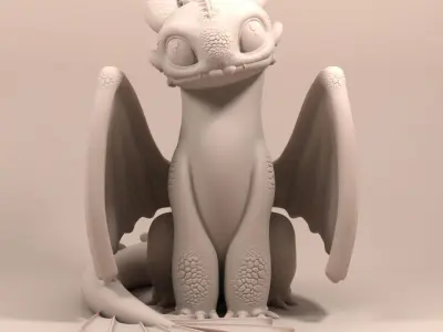 Toothless how to Train Your Dragon 3D print model