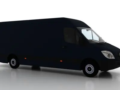 Mercedes Benz Sprinter L3H2 2009 Cargo UK 3D model