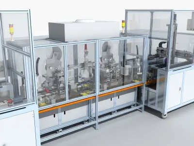 Industrial Equipment 14 - Fully Automatic Application Line 3D model