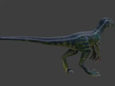 Velociraptor dinosaur Low-poly 3D model purchase