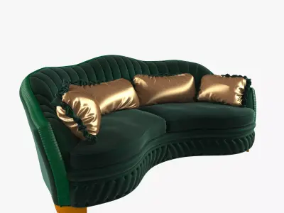 Sofa chester 2 seats 3D model