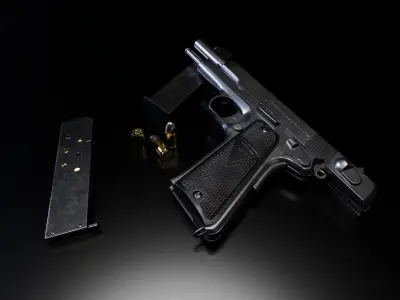 RADOM vis 35 Pistol  VR AR Low-poly 3D model