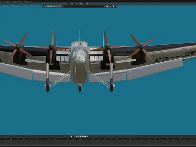 G-38 German airliner Free 3D model