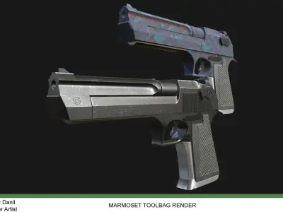 Desert Eagle  Low-poly 3D model