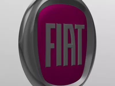 Fiat logo 3D model by 3dlogoman