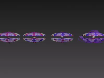 Bi-Directional Ionwind Compass - Concept 3D model