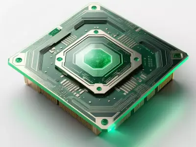 Advanced Microchip Processor Unit 3D model