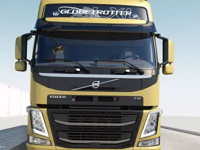 VOLVO FM 2013 With Trailer 3D model