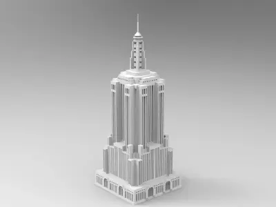 empire state building Free 3D print model