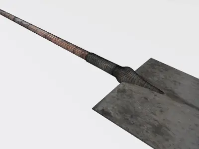 Garden tool shovel 3D model