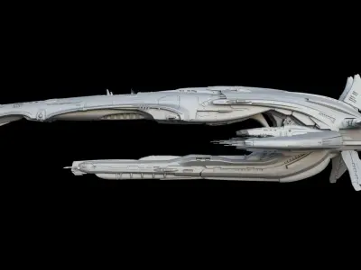 Alien ship 3D model purchase