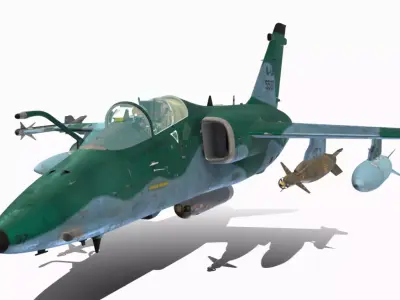 AMX A1 M BRASIL Low-poly 3D model