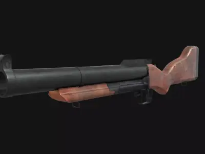 M79 Granade Launcher - Lowpoly - Game Ready Low-poly 3D model