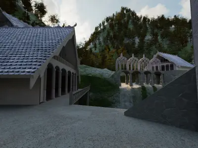Lord of the Rings Rivendell Free 3D model