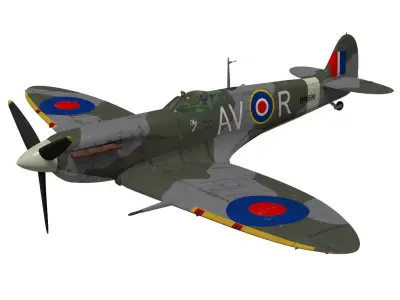Supermarine Spitfire Mk-Vb 3D model
