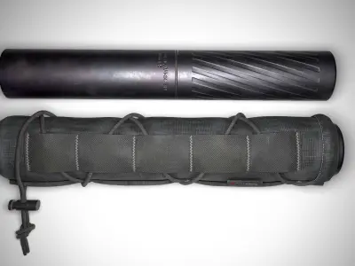 Supressor case Low-poly 3D model