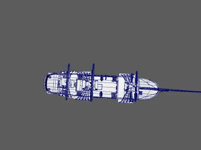 Pirate Ship phase-1 Free 3D model