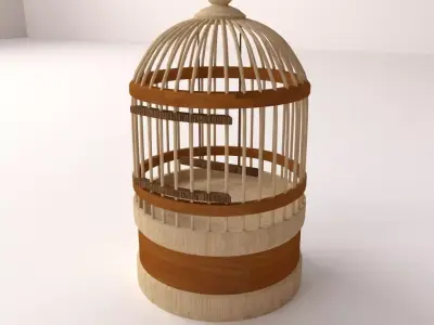 Bird Cage 3D model 4