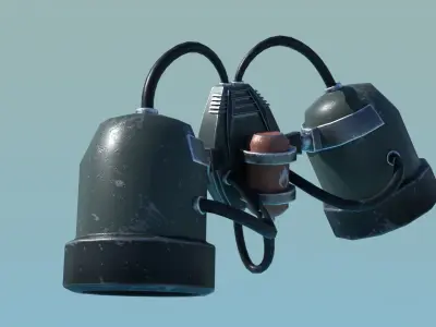 Jetpack v3 Low-poly 3D model