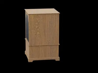 Old Vintage TV Low-poly 3D model