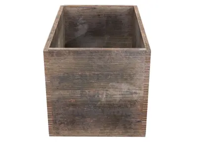 Wooden Cinnamon box Low-poly 3D model