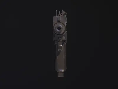 Weapon - Gun - SMG - UZI Low-poly 3D model