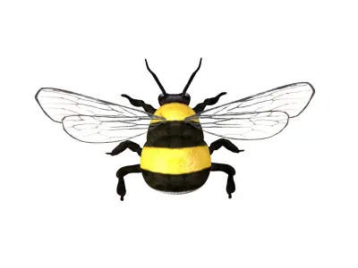 Bumblebee bee Low-poly 3D model