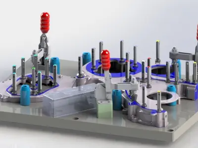 Hole Position Check Jig for Automotive Part 3D model