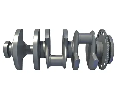 Crankshaft  V6 Engine 3D model