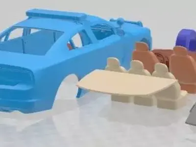 Dodge Charger Police 2011 Printable Car 3D print model