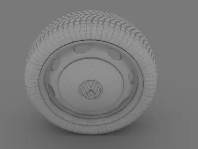 VW Beetle wheel 3D model by dragosburian