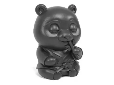 Panda Car toy 3D print model