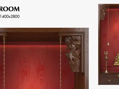 POOJA ROOM 3D model
