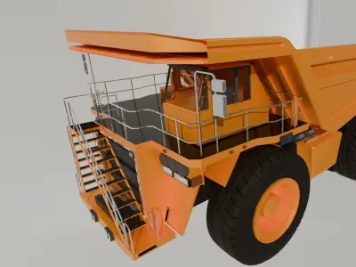 Truck 3d Model Low-poly 3D model
