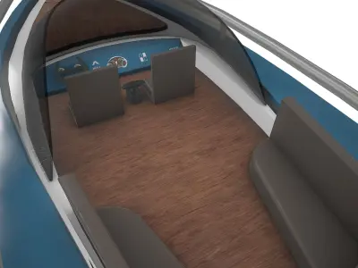 Drive Boat Low-poly 3D model