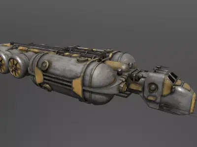 Cargo-Ship-Type-2 steampunk tank 3D model
