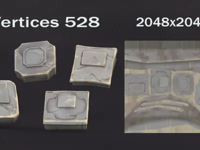 Mini Nadgrob 3D model